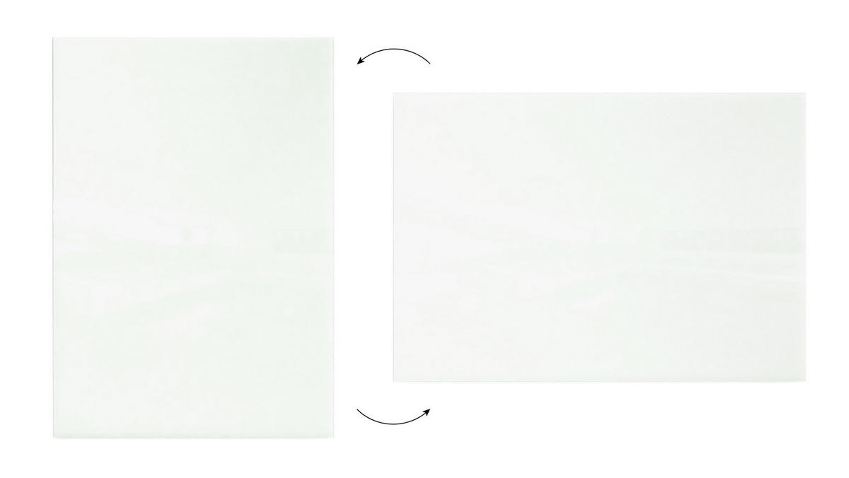 GLASBOARD - Weiß CLASSIC WHITE 100x70cm - Weiß, Glas (100/70/0.7cm) - ALLboards