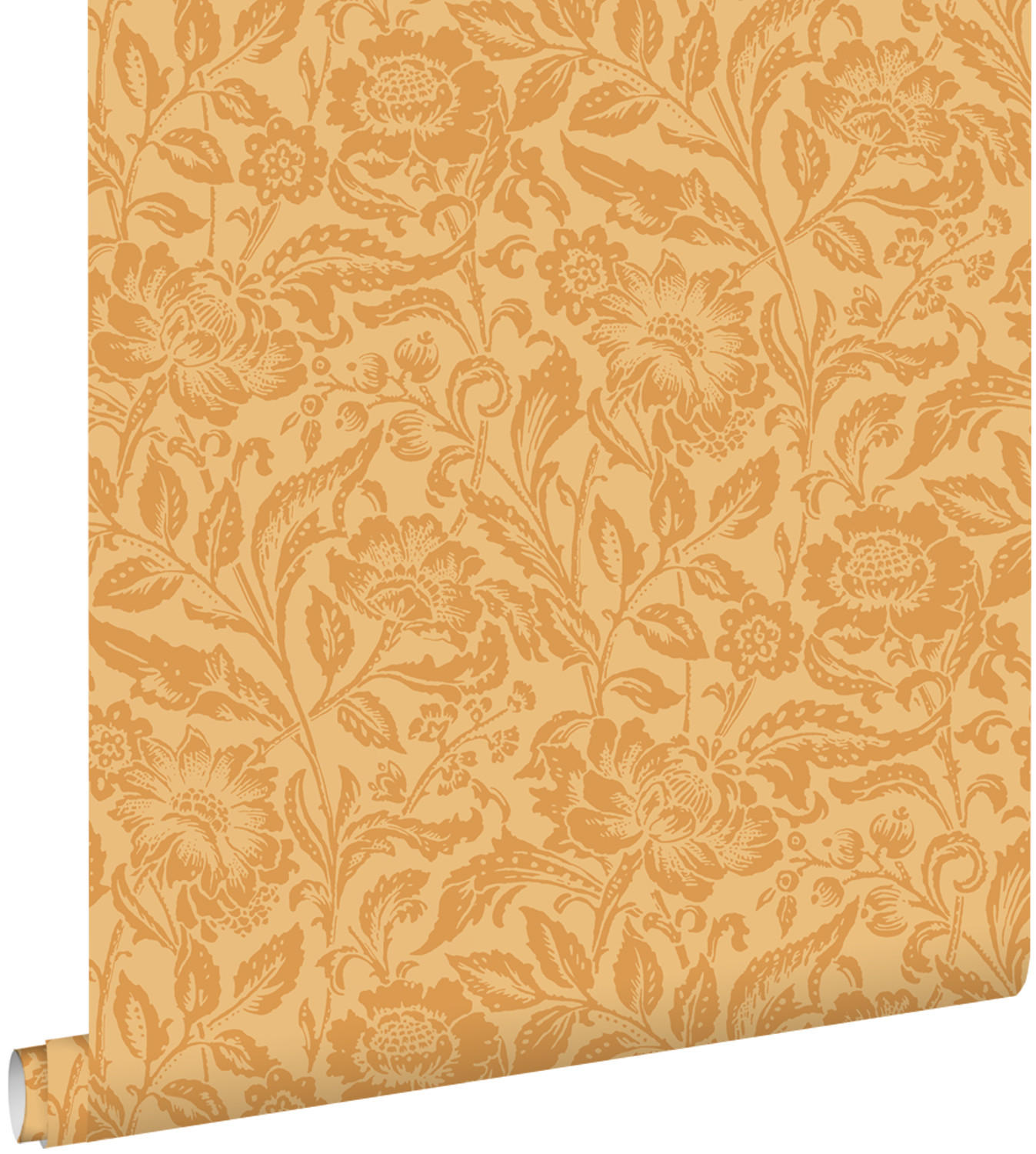 TAPETE Blumenmuster 50 x 900 cm - Orange, Papier (50/900cm) - ESTAhome