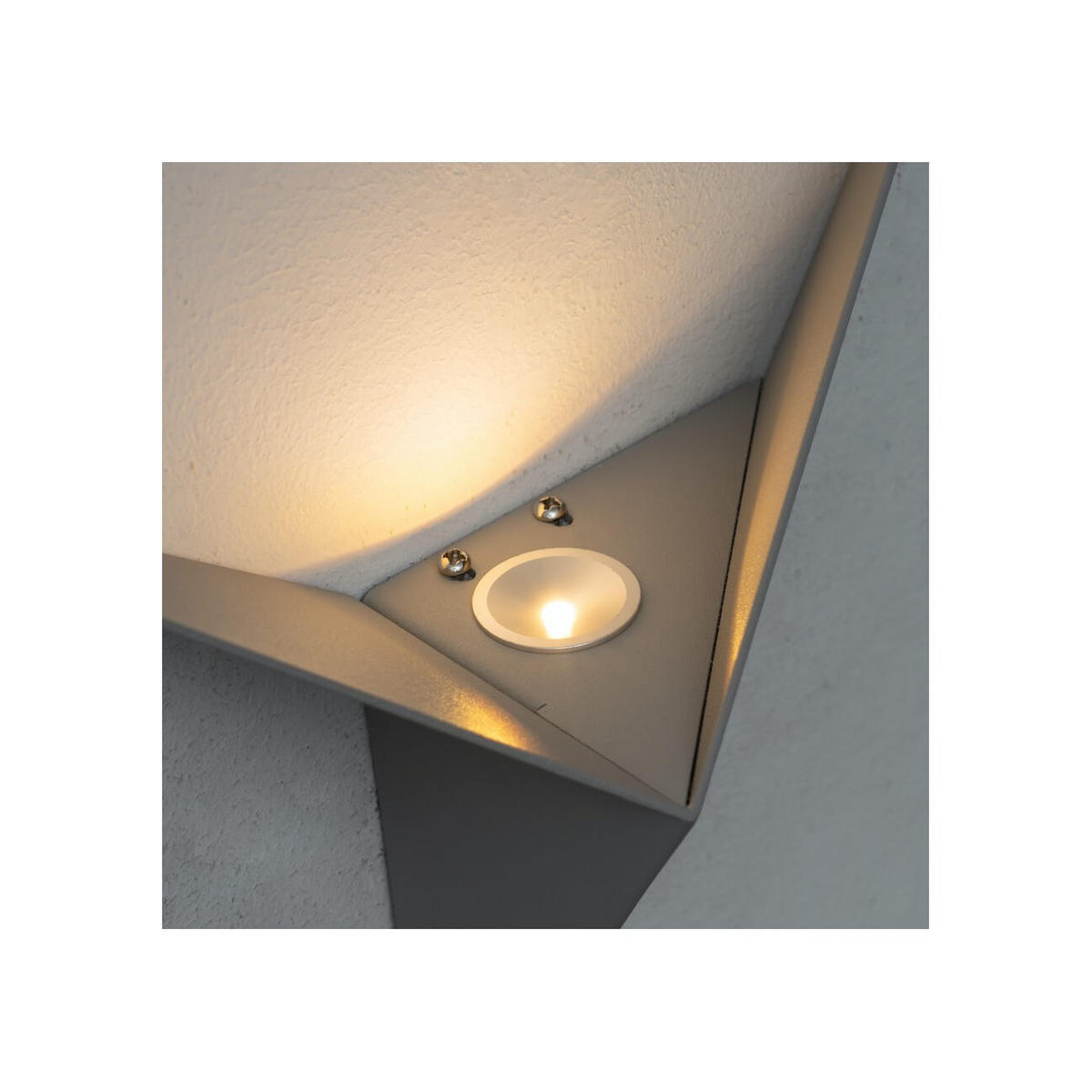 WANDLEUCHTE London, Grau, 25.5cm - Grau, Metall (27/25.5/7cm) - KOSILUM