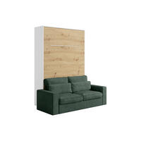 SCHRANKBETT - -Sitzer - Holz, Platte - Naturfarben Hell, Weiß - - Naturfarben/Weiß, Holz (239.2/200cm) - Vente-Unique