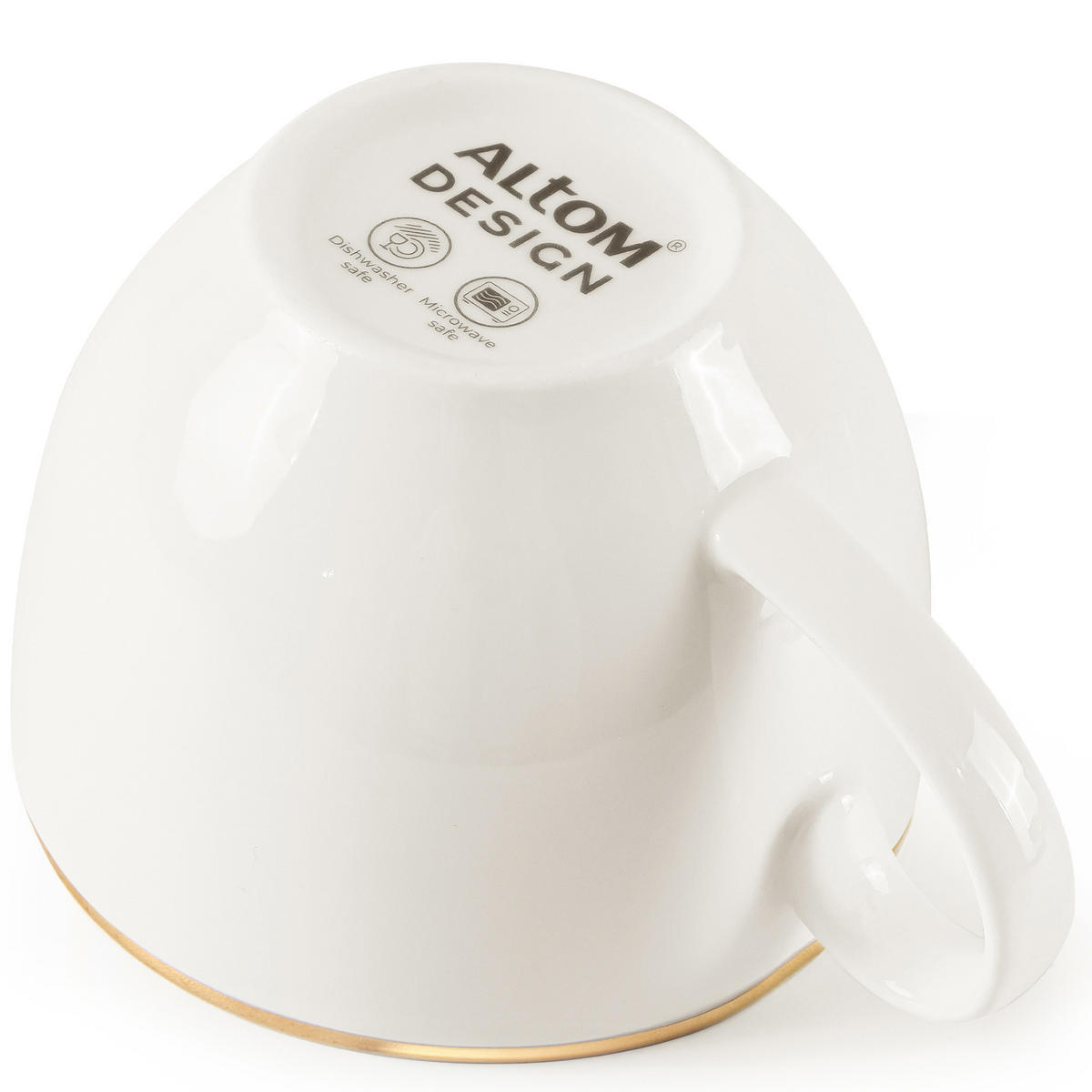 KAFFEESERVICE AD BELLA, 6 Personen, 18-tlg - Ecru/Goldfarben, Keramik (20/8/20cm) - KONSIMO®