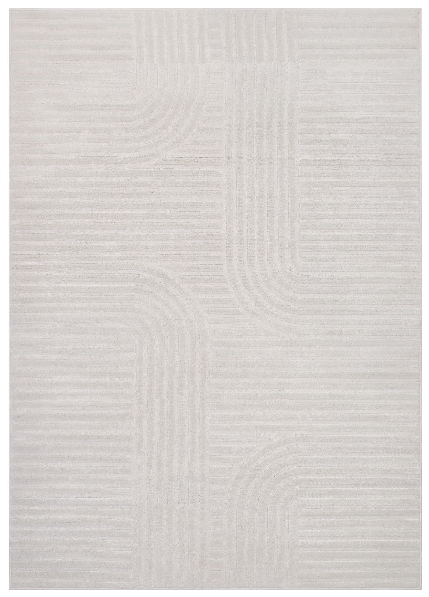 TEPPICH HYGGE Weiß 300/400 cm - Weiß, Kunststoff (300/400cm) - Tapiso