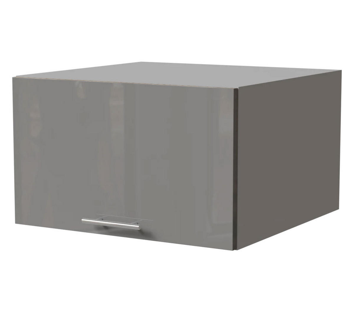 AUFSATZSCHRANK Essen W6B/60 Grau Hochglanz / Grau Matt 60 / 59 / 36cm - Grau, Holz/Holzwerkstoff (60/36/59cm) - Feldmann-Wohnen