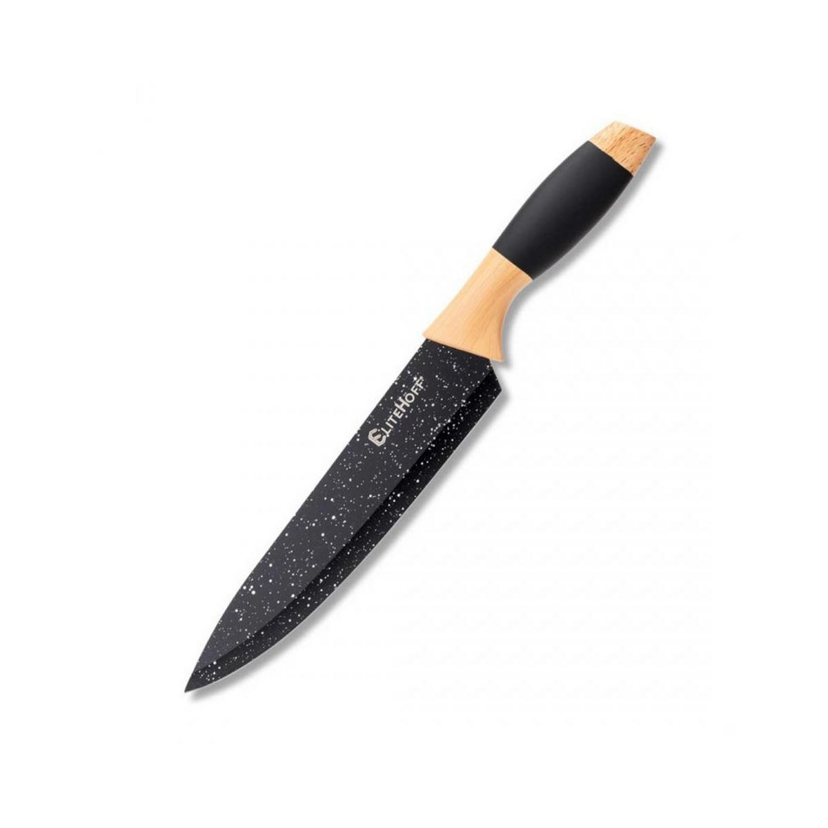 KÜCHENMESSERSET 59278 - Schwarz, Metall - Elitehoff