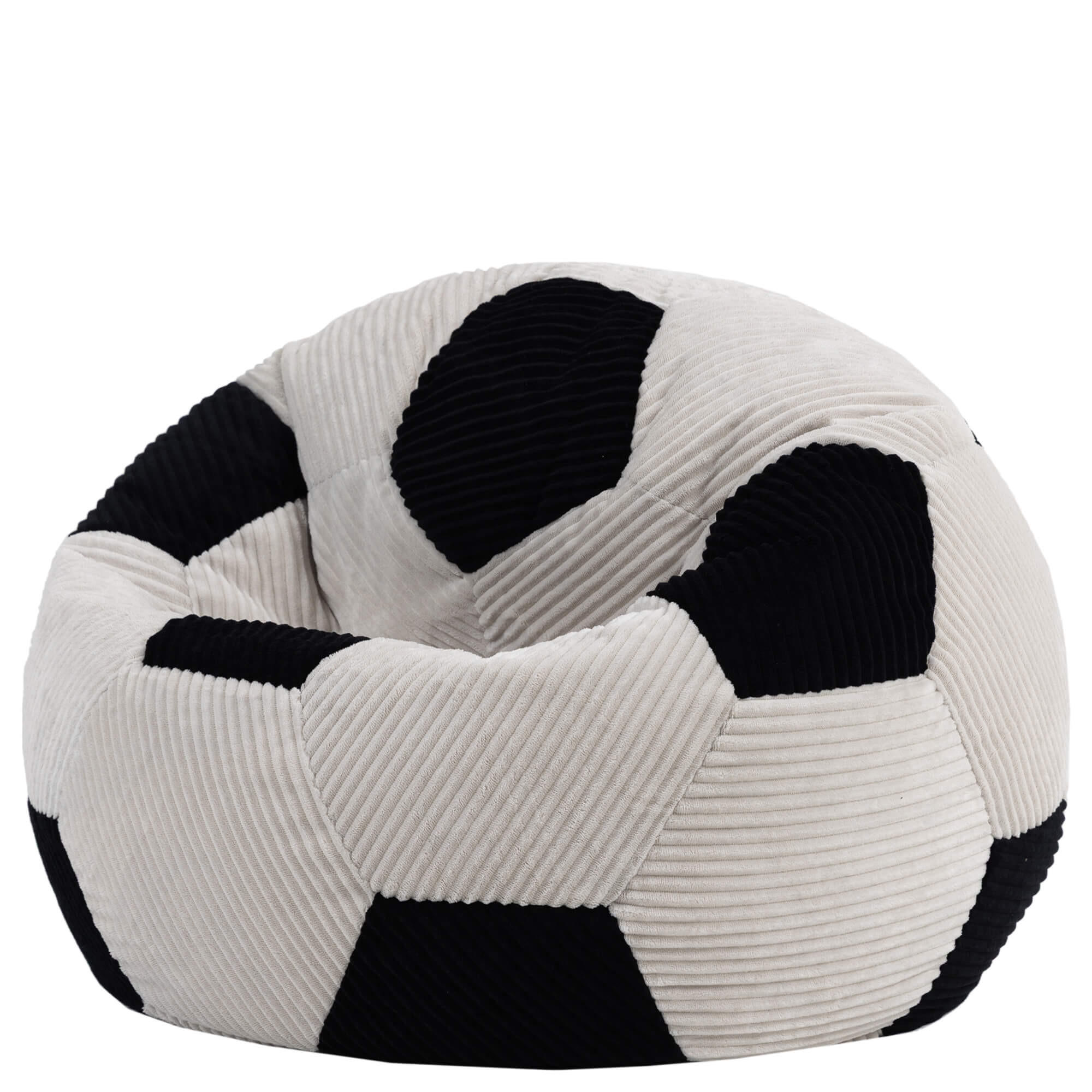 KINDERSITZSACK Fußball - Schwarz, Textil (76/48/76cm) - icon