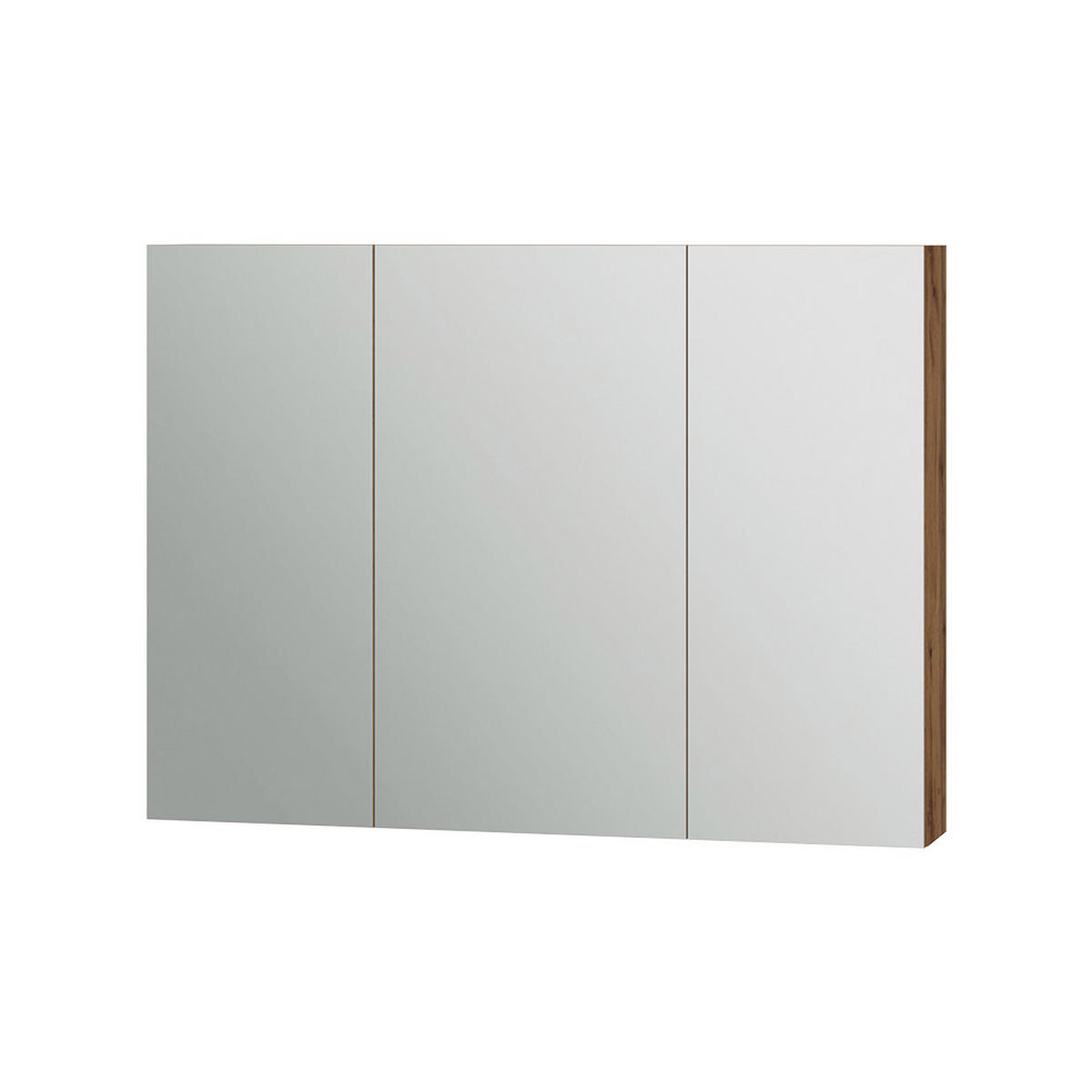 BADSPIEGELSCHRANK Lotta Eiche 99.7 x 73.2 cm mit 3 Türen - Eichefarben, Holzwerkstoff (99.7/73.2/16cm) - Vicco
