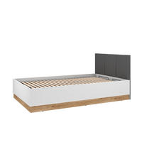 BETTGESTELL TORINO Weiß 126x208x90 cm - Weiß, Holzwerkstoff - FURNLUX