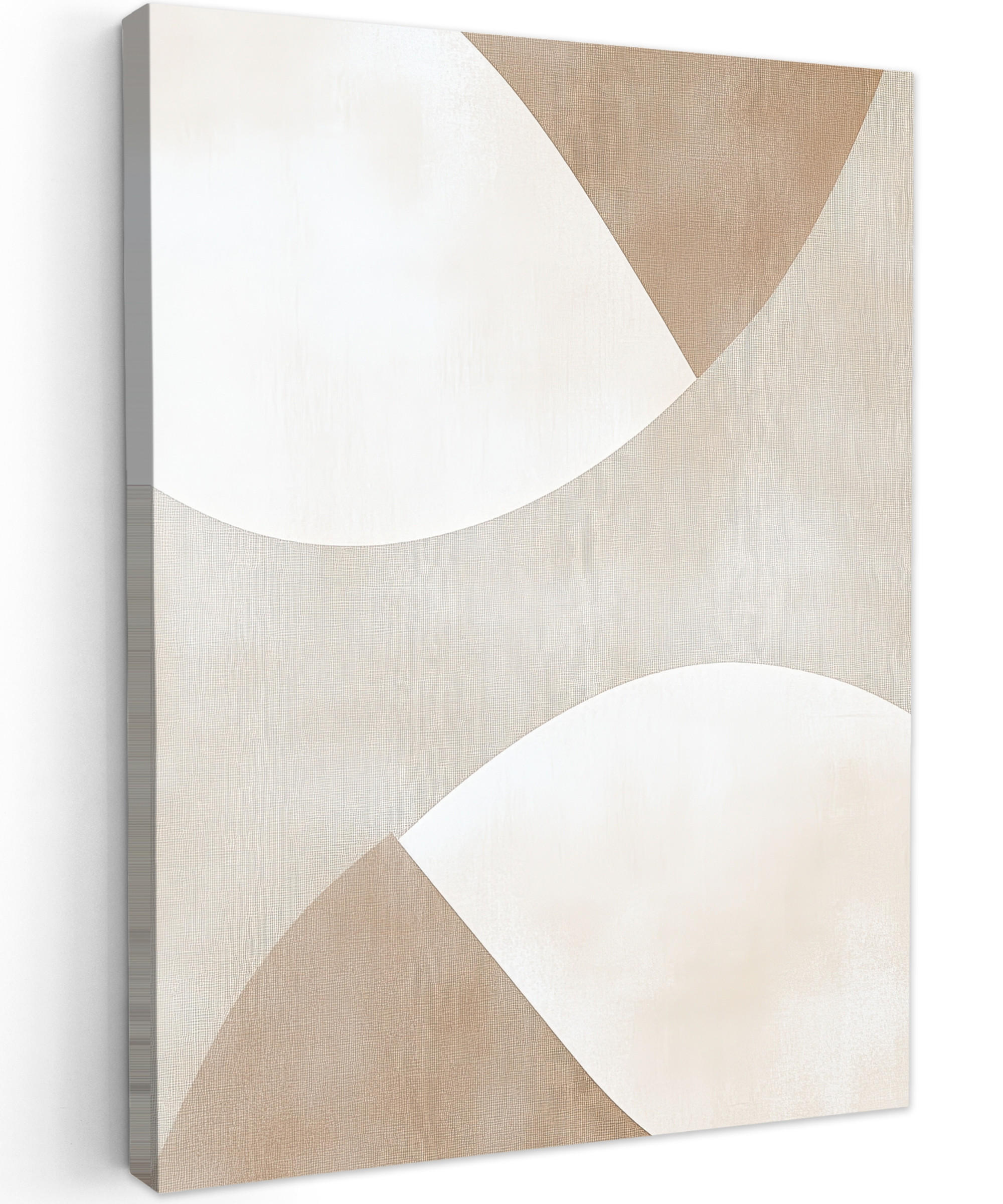 LEINWANDBILD Braun - Japandi - Abstrakt 30x40 cm - Sandfarben, Textil (30/40cm) - MuchoWow