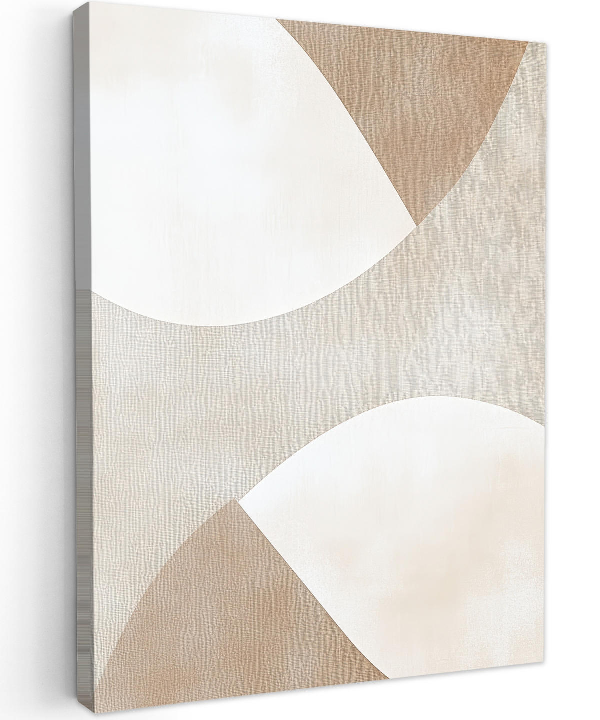 LEINWANDBILD Braun - Japandi - Abstrakt 30x40 cm - Sandfarben, Textil (30/40cm) - MuchoWow