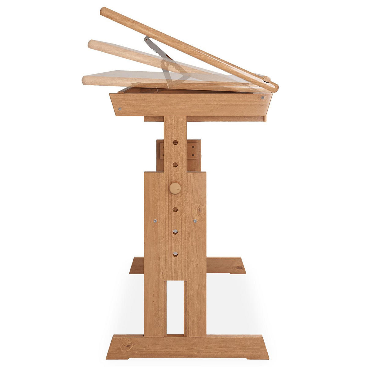 KINDERSCHREIBTISCH OLIVIA - Buchefarben, Holz (109/130/55cm) - IDIMEX