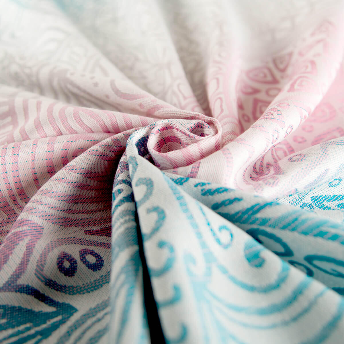 BABYTRAGETUCH Ring-Sling kbA - Creme/Rosa, Textil (70/0.1/200cm) - Hoppediz