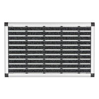 GUMMI-FUSSMATTE MIT ALU KANTE EXCELLENCE MAT - Anthrazit, Metall (45/75cm) - Astra