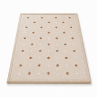 KRABBELTEPPICH samtweich und kuschelig "Sterne" 120x170cm - Beige, Textil (120/170cm) - Sanosoft
