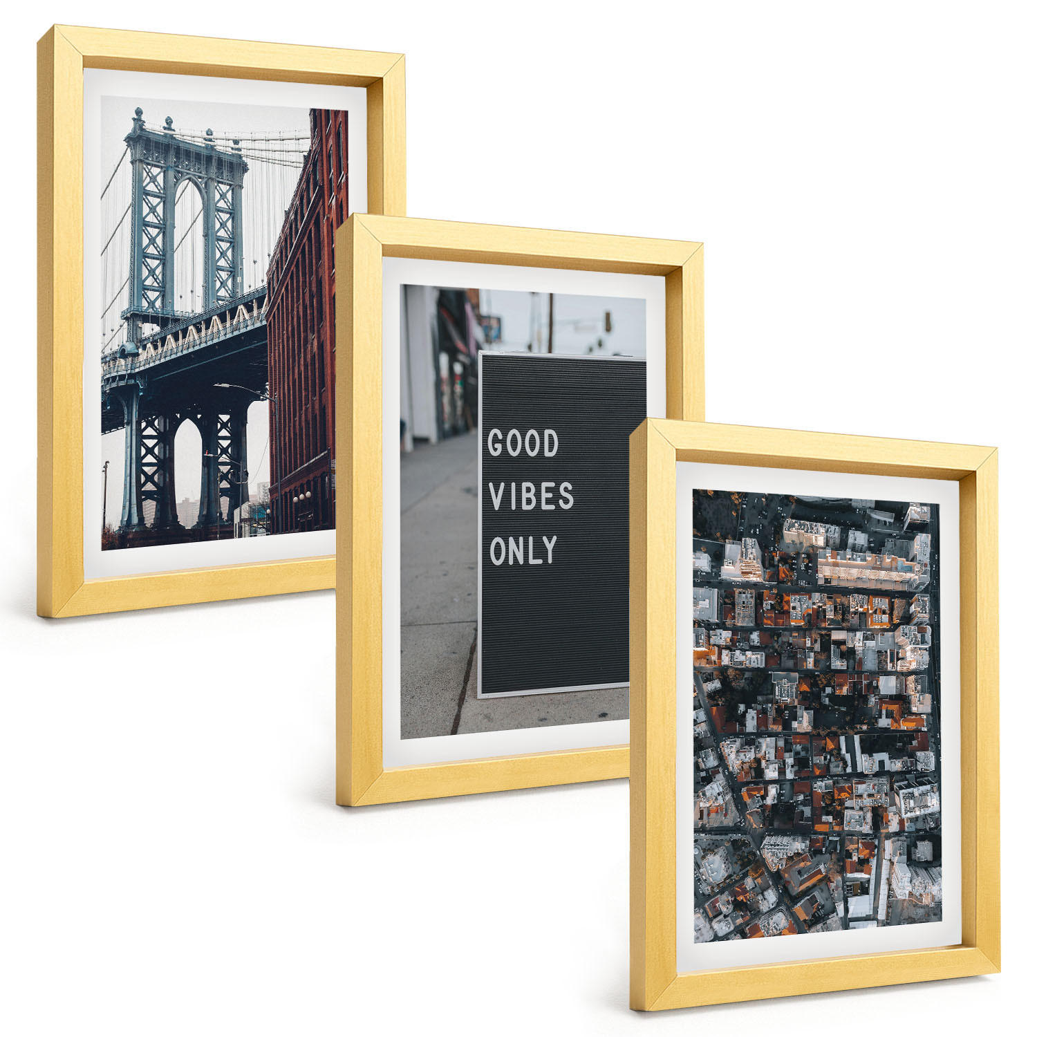 Tulup Bilder Gold 20x30 cm