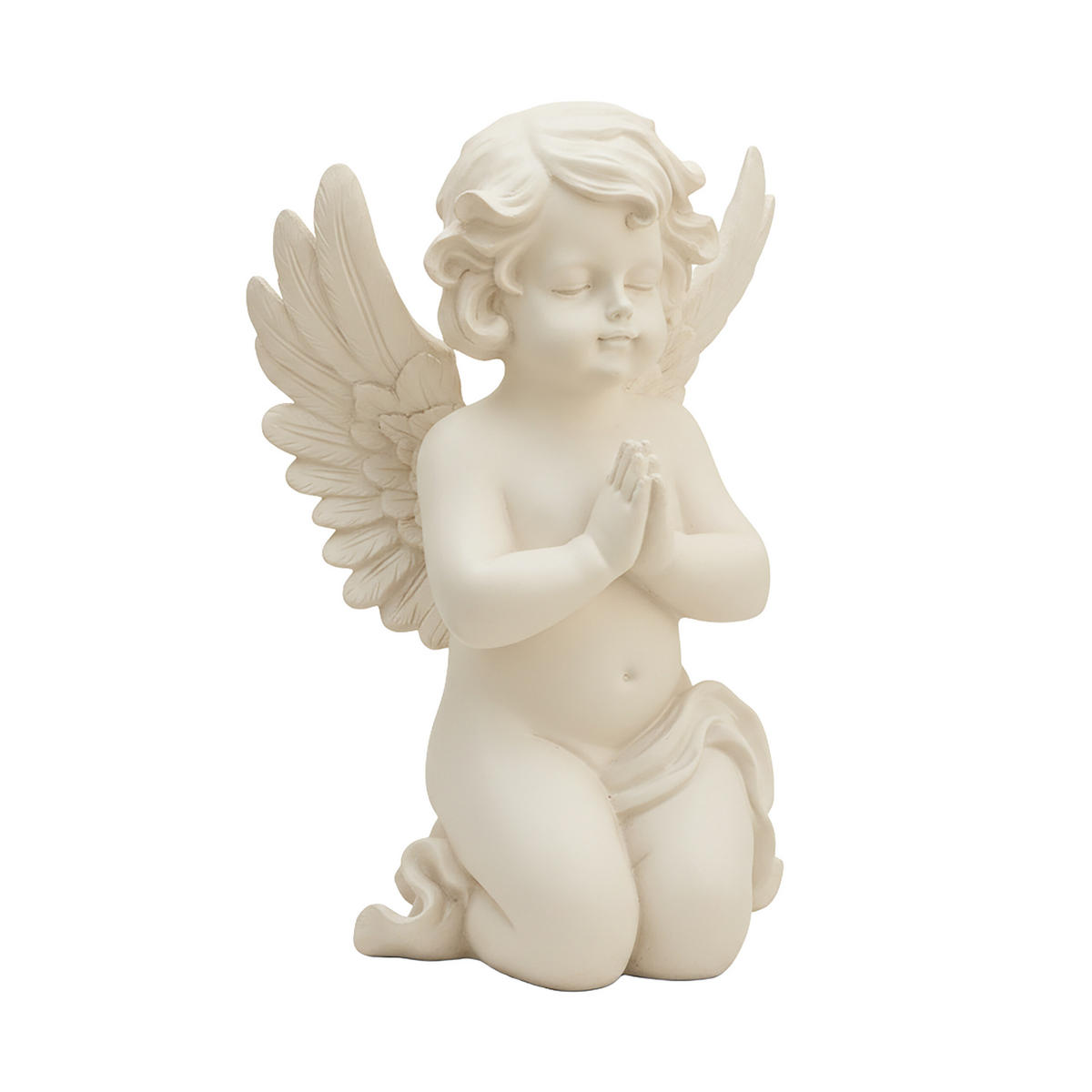 VRTNA figura angel - krem, umetna masa (22.5/36/18cm) - Relaxdays