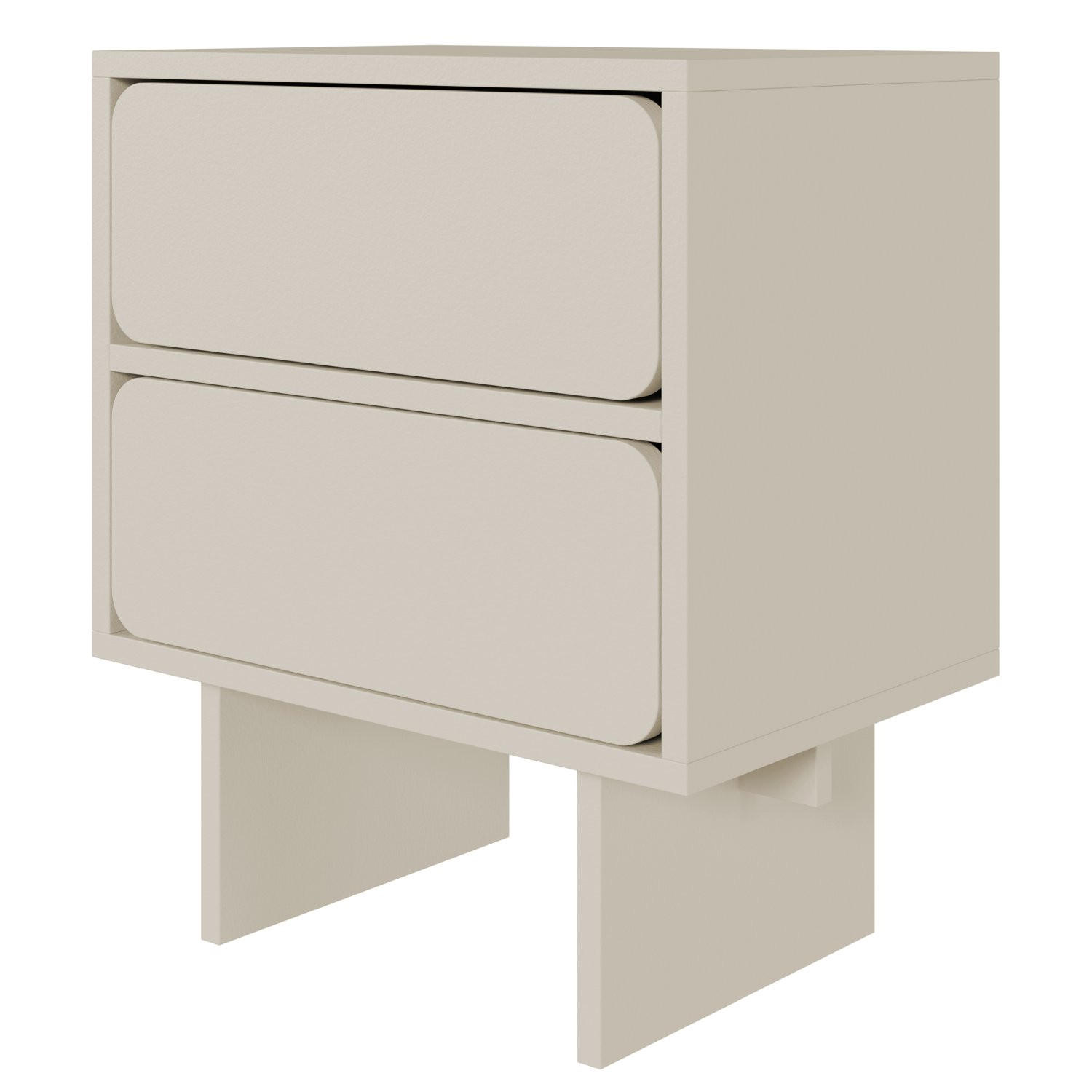 NACHTTISCH Wuwu Greige 50 cm - Taupe, Holzwerkstoff (49.6/56/35cm) - Selsey