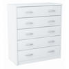 SCHUHSCHRANK 5S Weiß 74/35/85 cm 5 ausklappbare Schuhablagen - Weiß, Holzwerkstoff (74/85/35cm) - Matkam Möbel