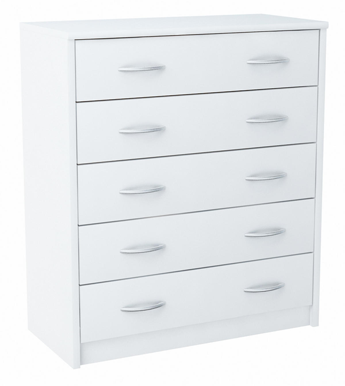 SCHUHSCHRANK 5S Weiß 74/35/85 cm 5 ausklappbare Schuhablagen - Weiß, Holzwerkstoff (74/85/35cm) - Matkam Möbel