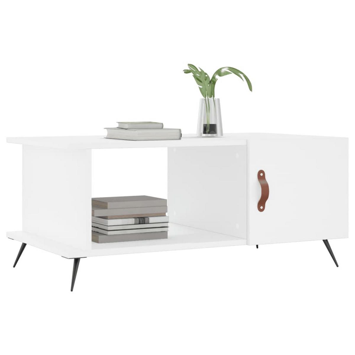 COUCHTISCH Weiß 90x50x40 cm Holzwerkstoff - Weiß, Holzwerkstoff (90/50/40cm) - furnicato