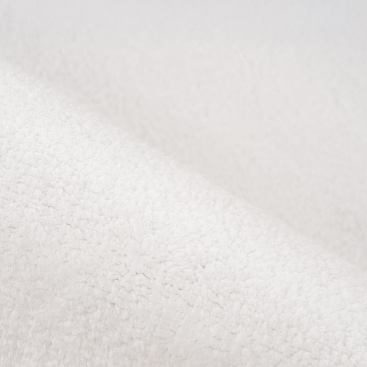 KURZFLOR-TEPPICH Calma 200 Weiß 120x160 cm - Weiß, Kunststoff/Textil (120/160cm) - carpet city