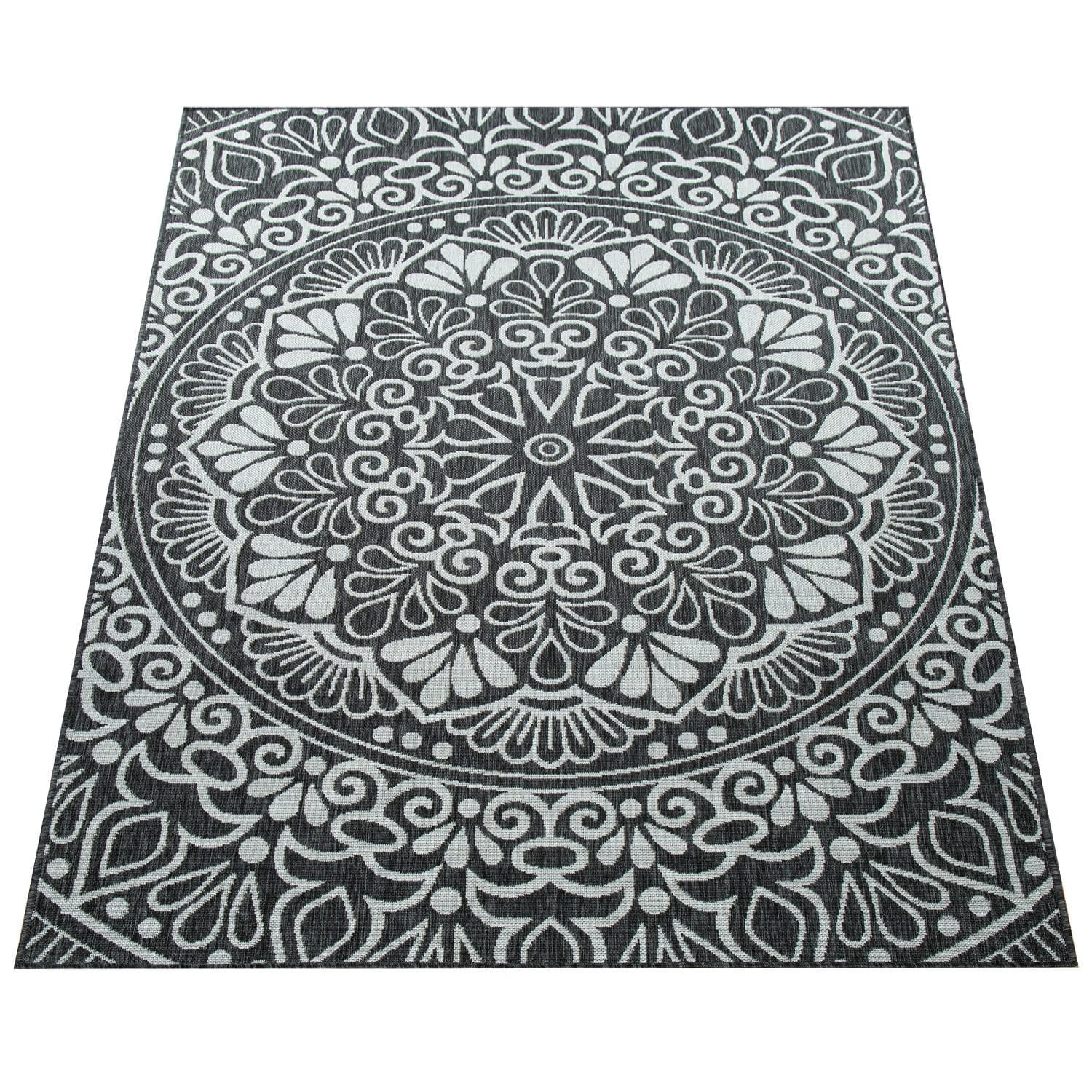 OUTDOORTEPPICH 60/100 cm Coco 205 - Schwarz, Kunststoff (60/100cm) - Paco Home
