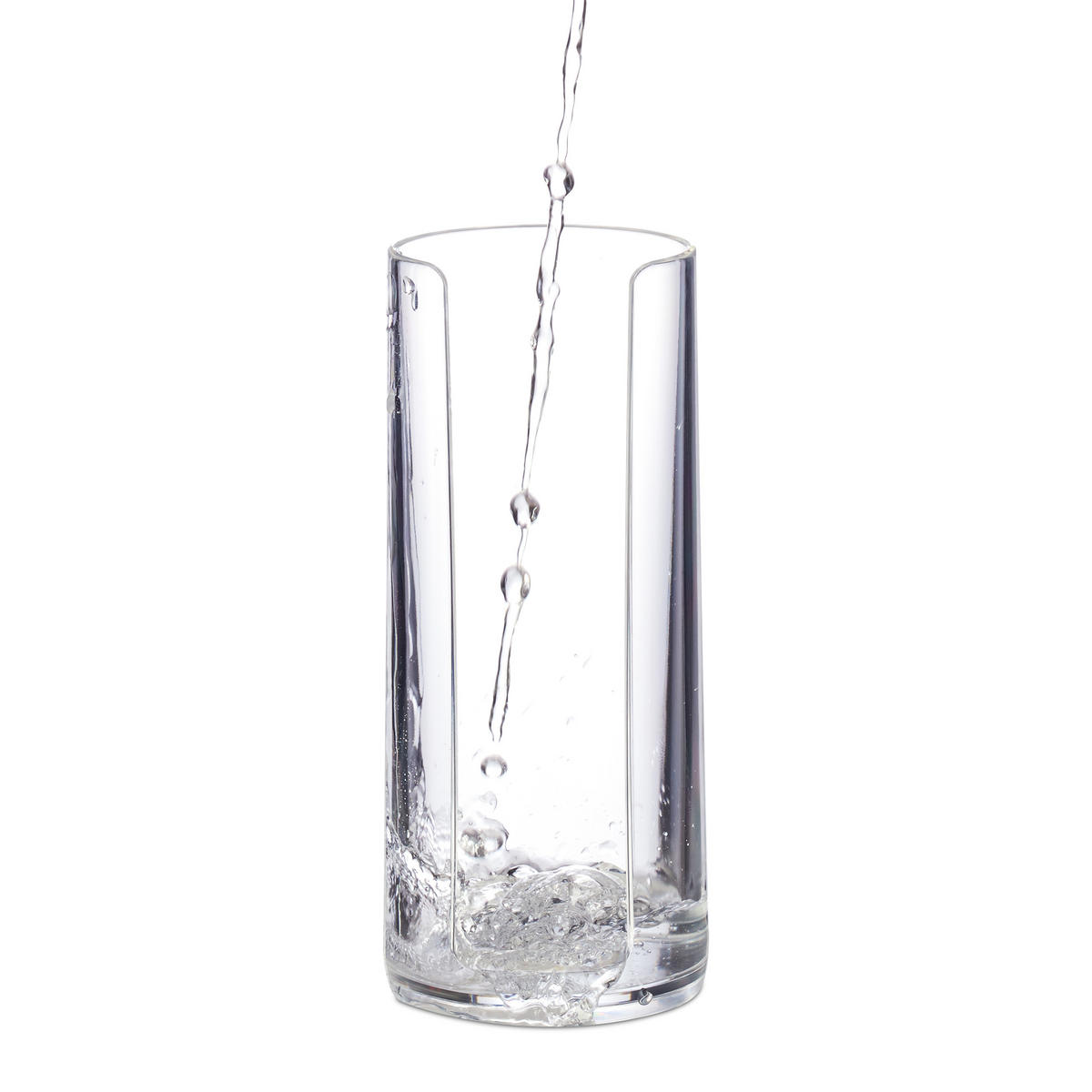 2XWATTEPADHALTER - Transparent, Kunststoff (7/20/7cm) - Relaxdays