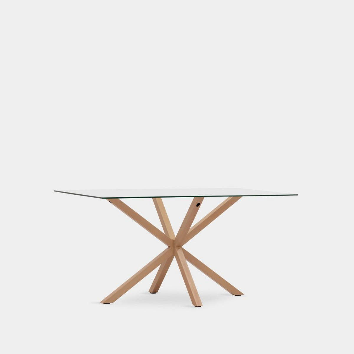 ESSTISCH Aras Durchsichtig 160 cm x 75 cm - Transparent, Glas (90/160/75cm) - Klast Home