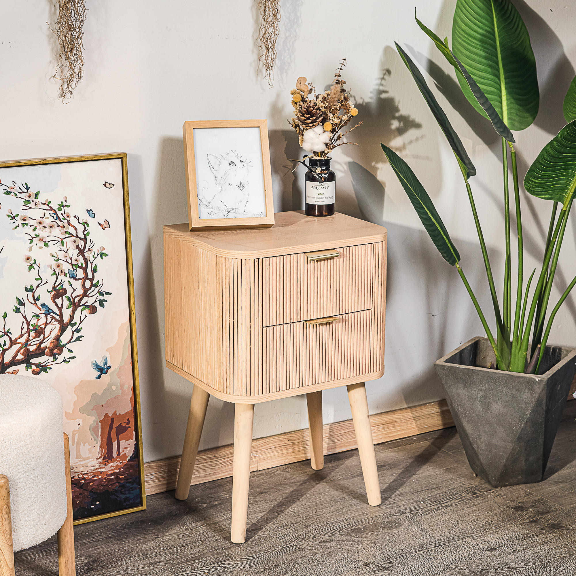 NACHTTISCH Rechteckig Braun 40 x 30 x 62 cm - Braun, Holz (40/62/30cm) - Nordlys