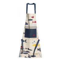 KÜCHENSCHÜRZE Océan ekrü 72 x 85 cm - Weiß, Textil (72/85cm) - Winkler