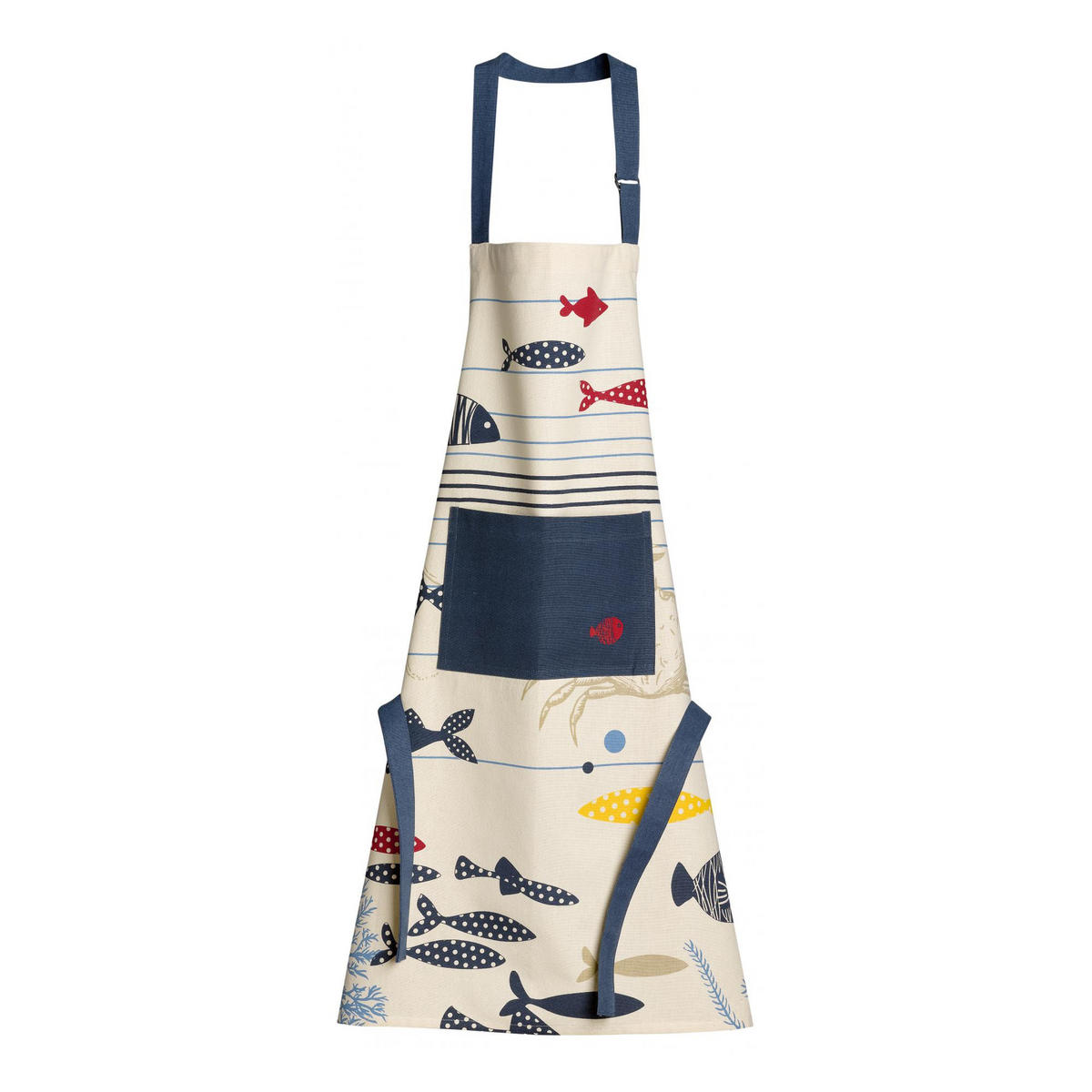 KÜCHENSCHÜRZE Océan ekrü 72 x 85 cm - Weiß, Textil (72/85cm) - Winkler