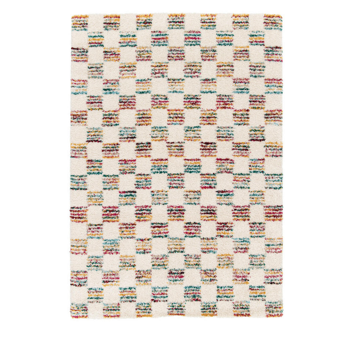 SCHACHBRETTMUSTER-TEPPICH - Spoti - 160 cm x 230 cm - Multicolor, Kunststoff (160/230cm) - Drawer