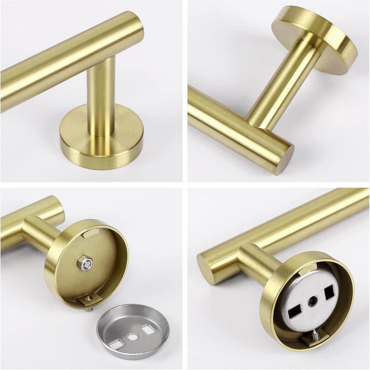 HANDTUCHSTANGE Edelstahl gebürstet Gold 70 cm - Goldfarben, Metall (8.1/5/70.6cm)