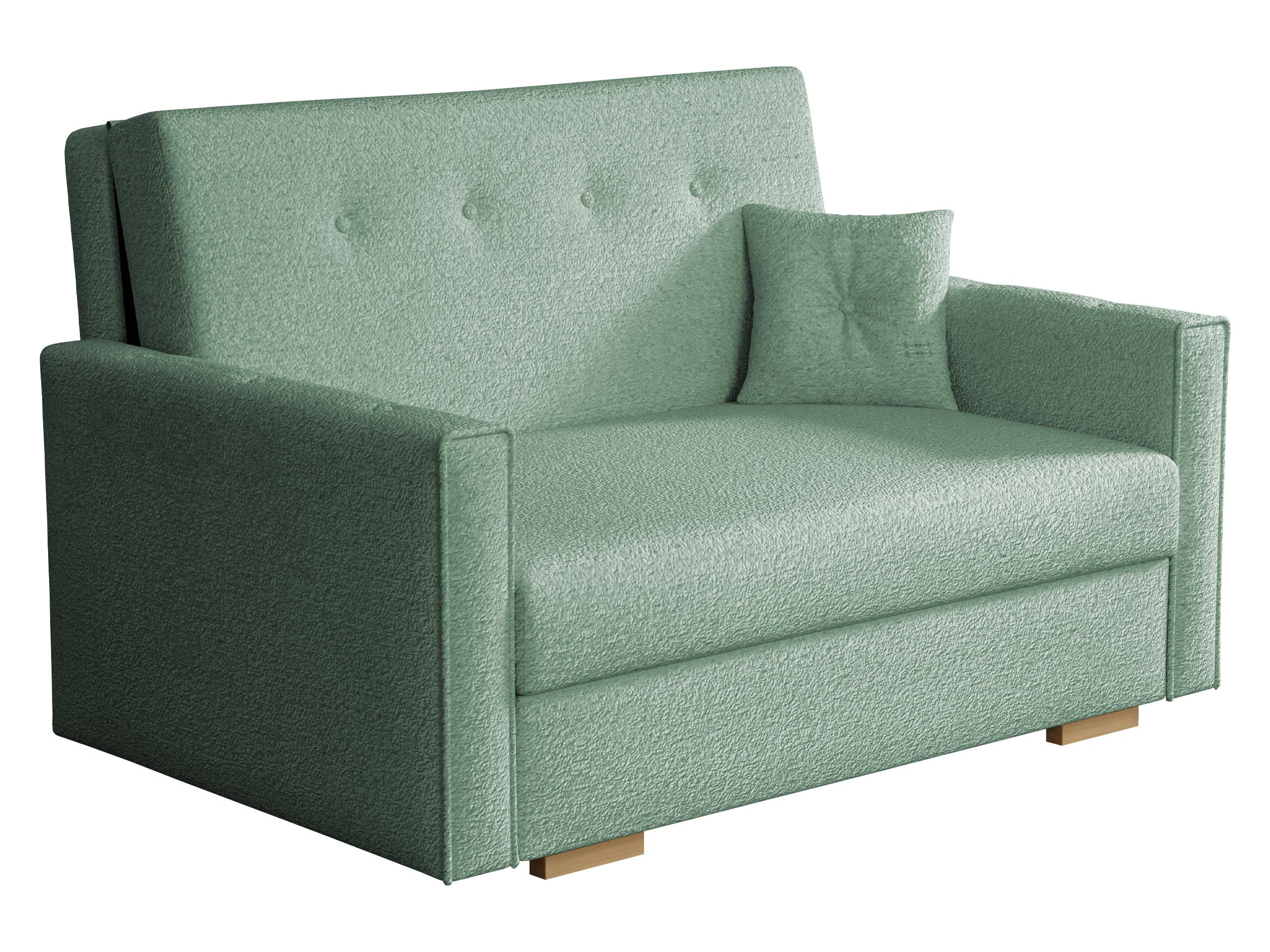 SCHLAFSOFA Viva Sonic II - Türkis/Schwarz, Holz/Textil (133/85/100cm) - MIRJAN24