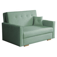 SCHLAFSOFA Viva Sonic II - Türkis/Schwarz, Holz/Textil (133/85/100cm) - MIRJAN24