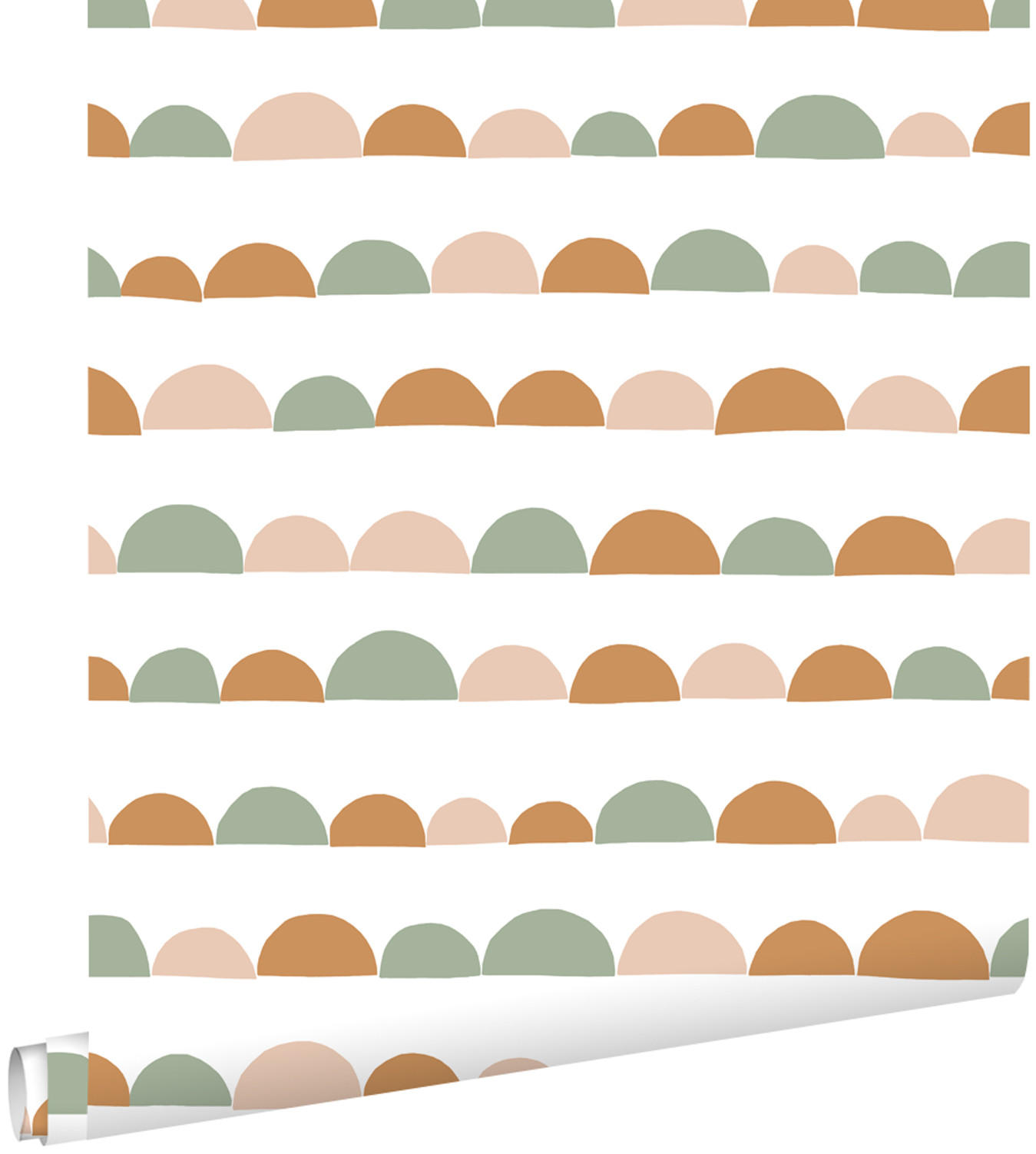 TAPETE grafisches Motiv 53 cm x 10.05 m - Weiß, Papier (53/0.1cm) - ESTAhome