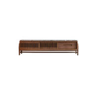 TV-SCHRANK Isaure Dunkelbraun aus Walnuss - Dunkelbraun, Holz (175/45/45cm) - Tikamoon