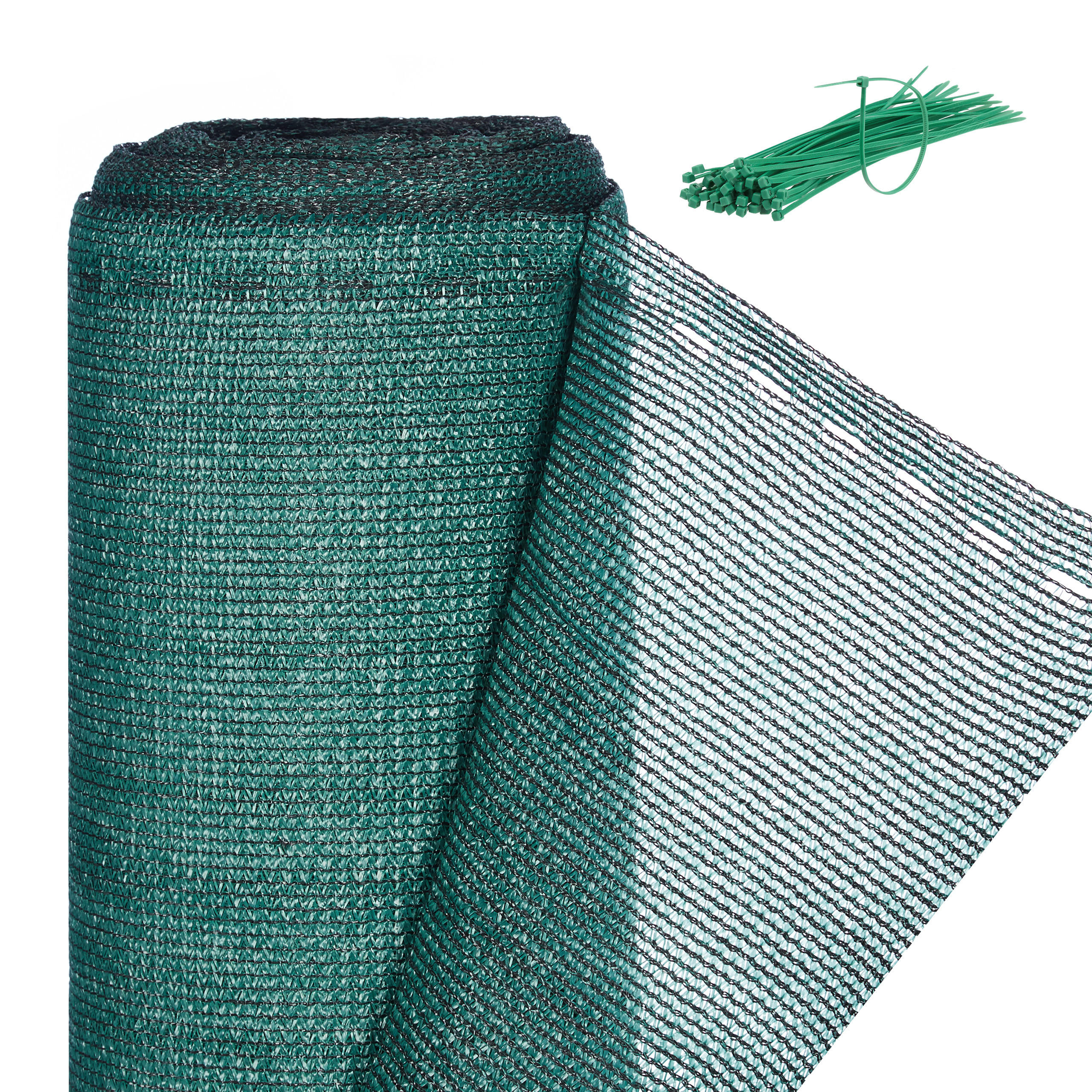 ZAUNBLENDE - Dunkelgrün, Kunststoff (1000/100cm) - Relaxdays