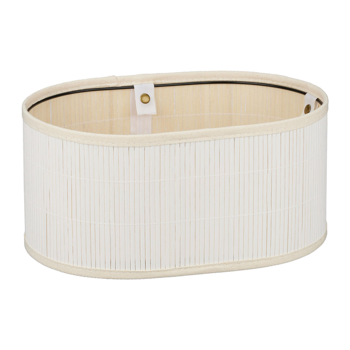 BROTKORB - Multicolor, Holz/Textil (34/16/24cm) - Relaxdays