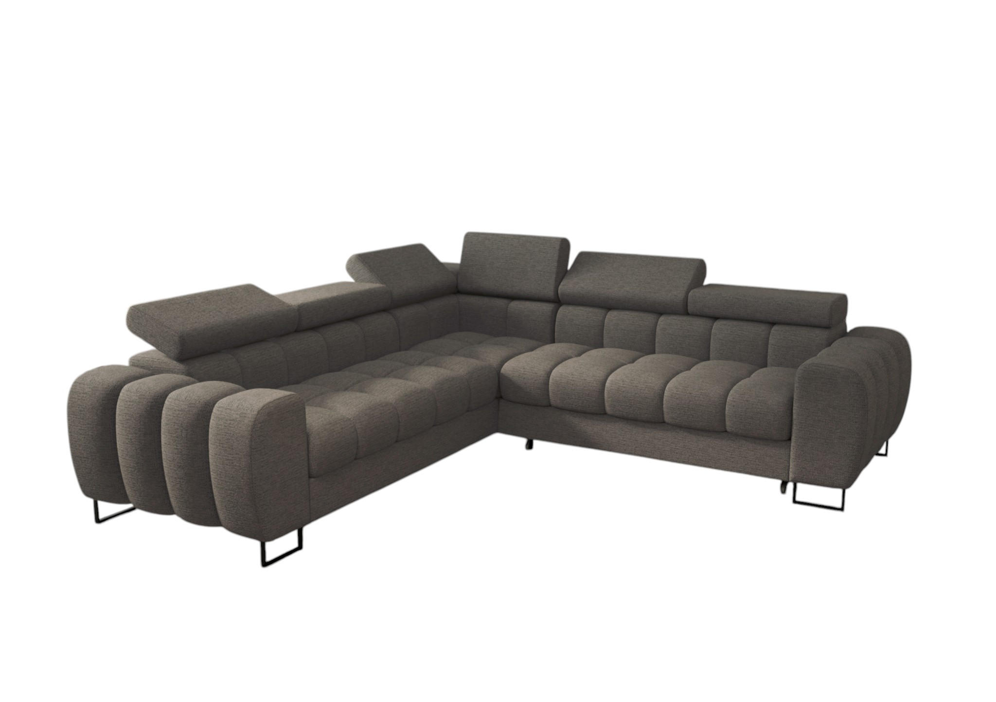 Fun Möbel Ecksofa Grau 260x260 cm