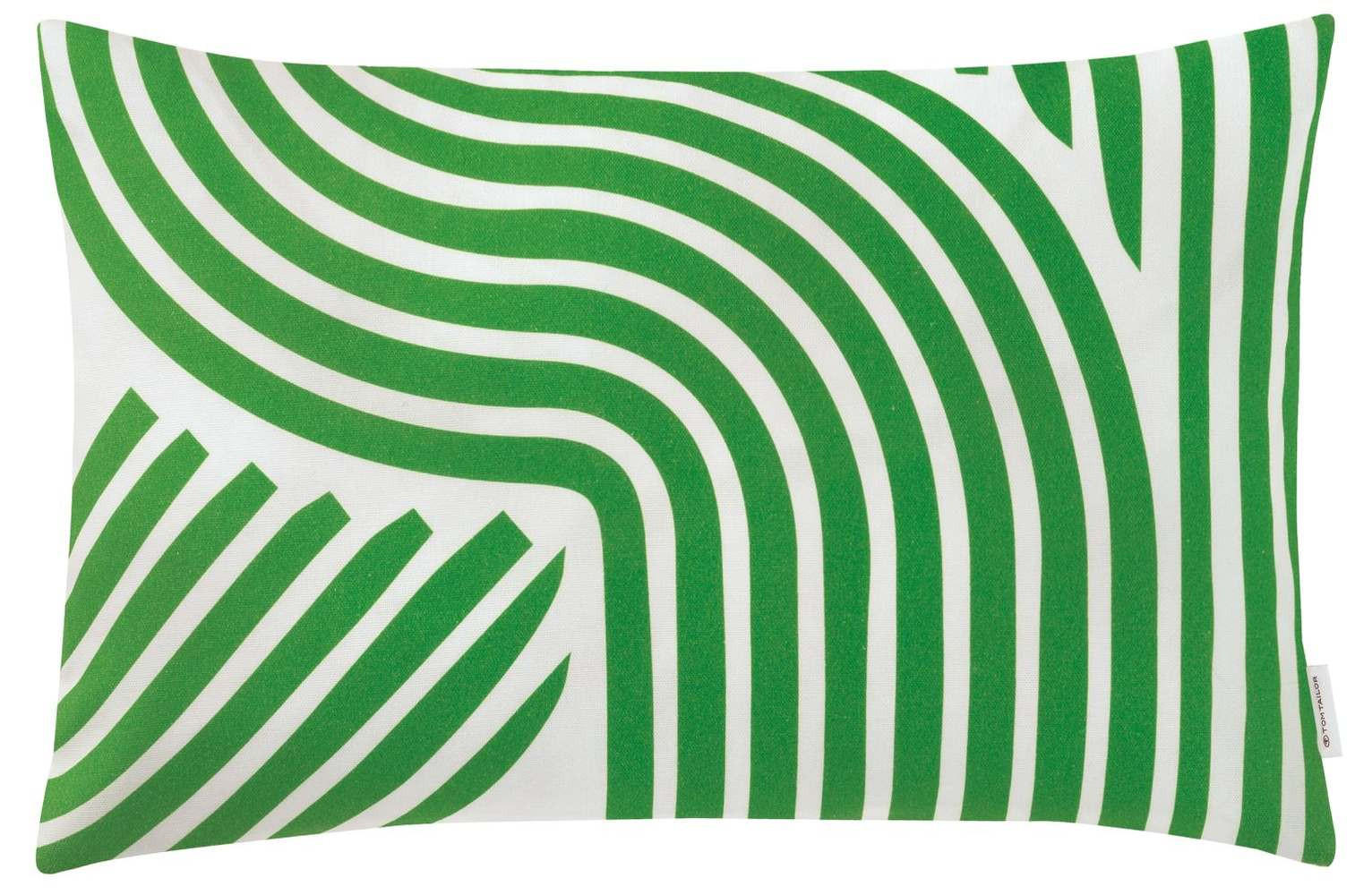 ZIERKISSENHÜLLE Organic Waves grün 30x50cm - Grün, Textil (30/50cm) - Tom Tailor