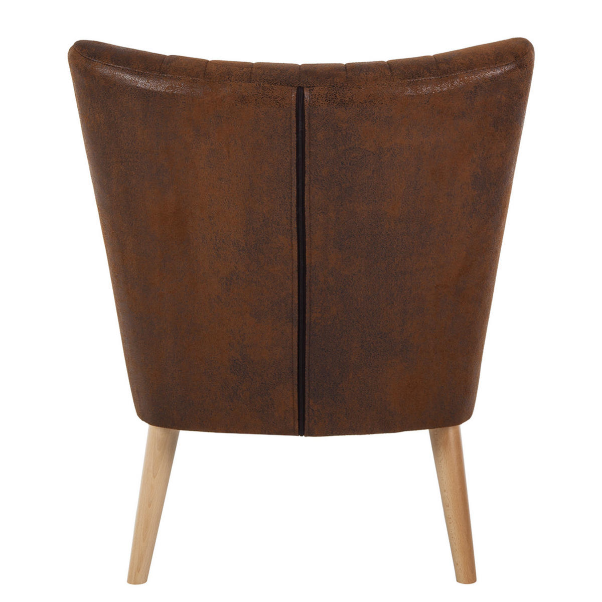 SESSEL - Antiklederlook - Braun - Braun, Textil (68/80/71cm) - home24
