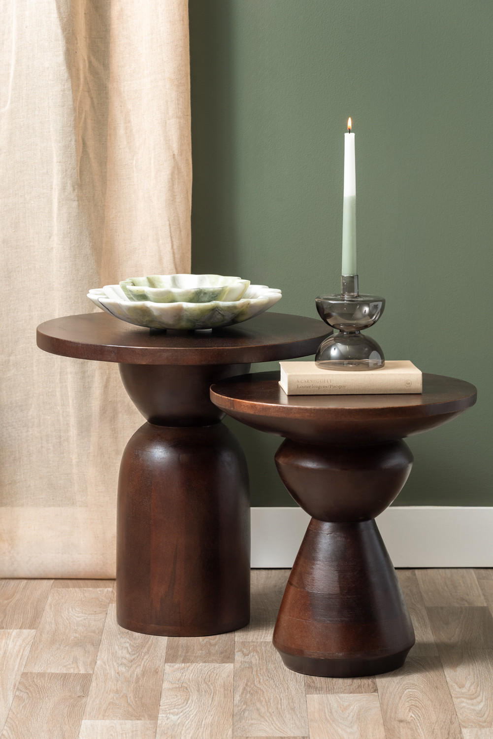 BEISTELLTISCH Noche 45/45/45 cm - Braun, Holz (45/45/45cm) - Leitmotiv