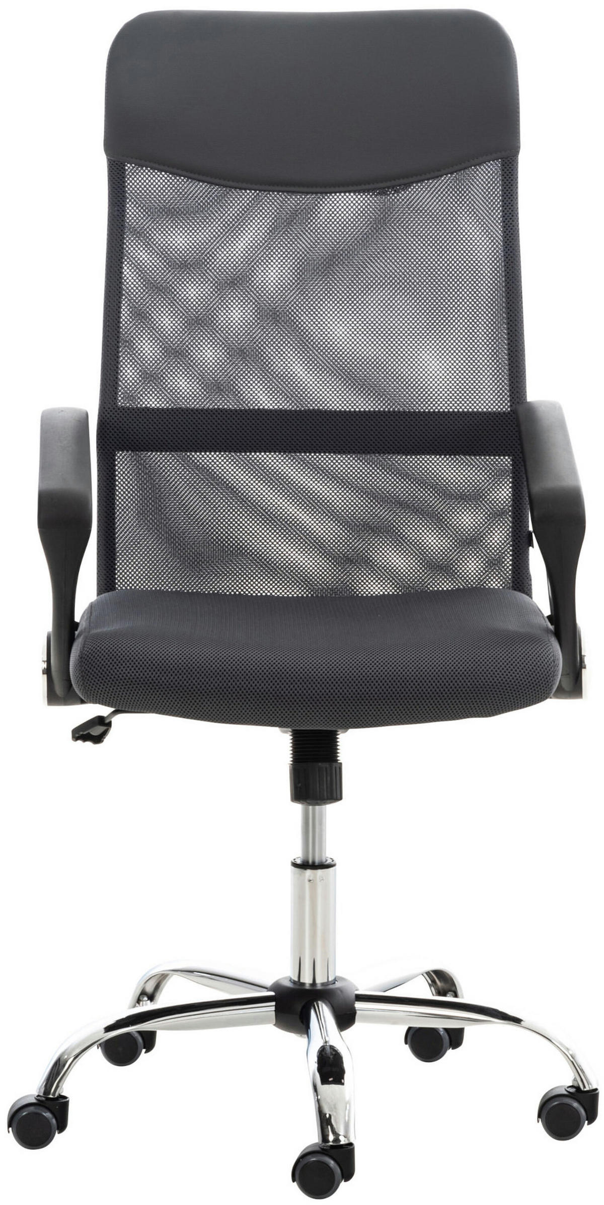 BÜROSTUHL Waterloo, Kunstleder Grau - Grau, Textil/Metall (60/118/53cm) - TPFLiving