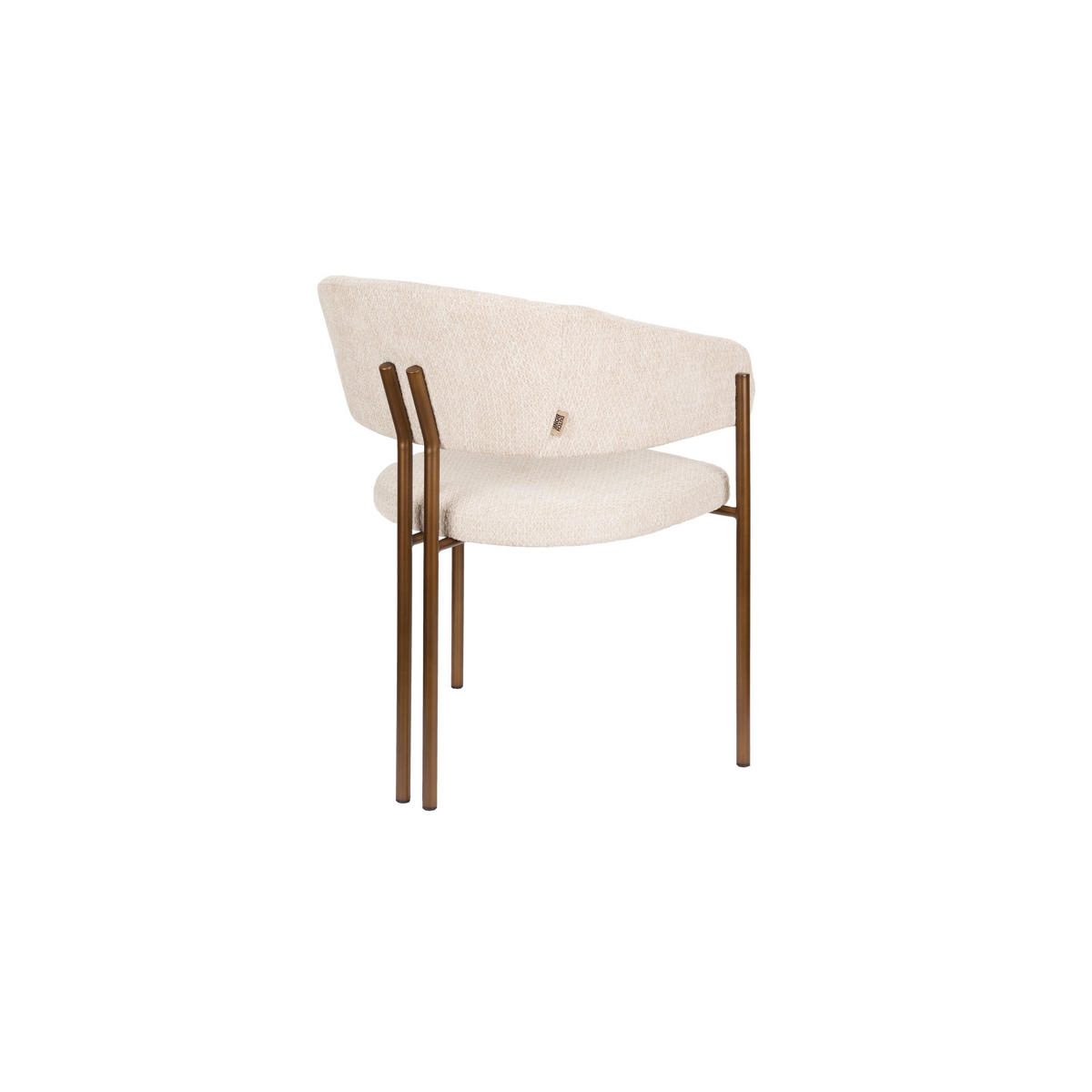 ESSZIMMERSTUHL Naida Beige - 2 er Set - Beige, Holzwerkstoff (56.5/78.5/58.5cm) - Dutchbone