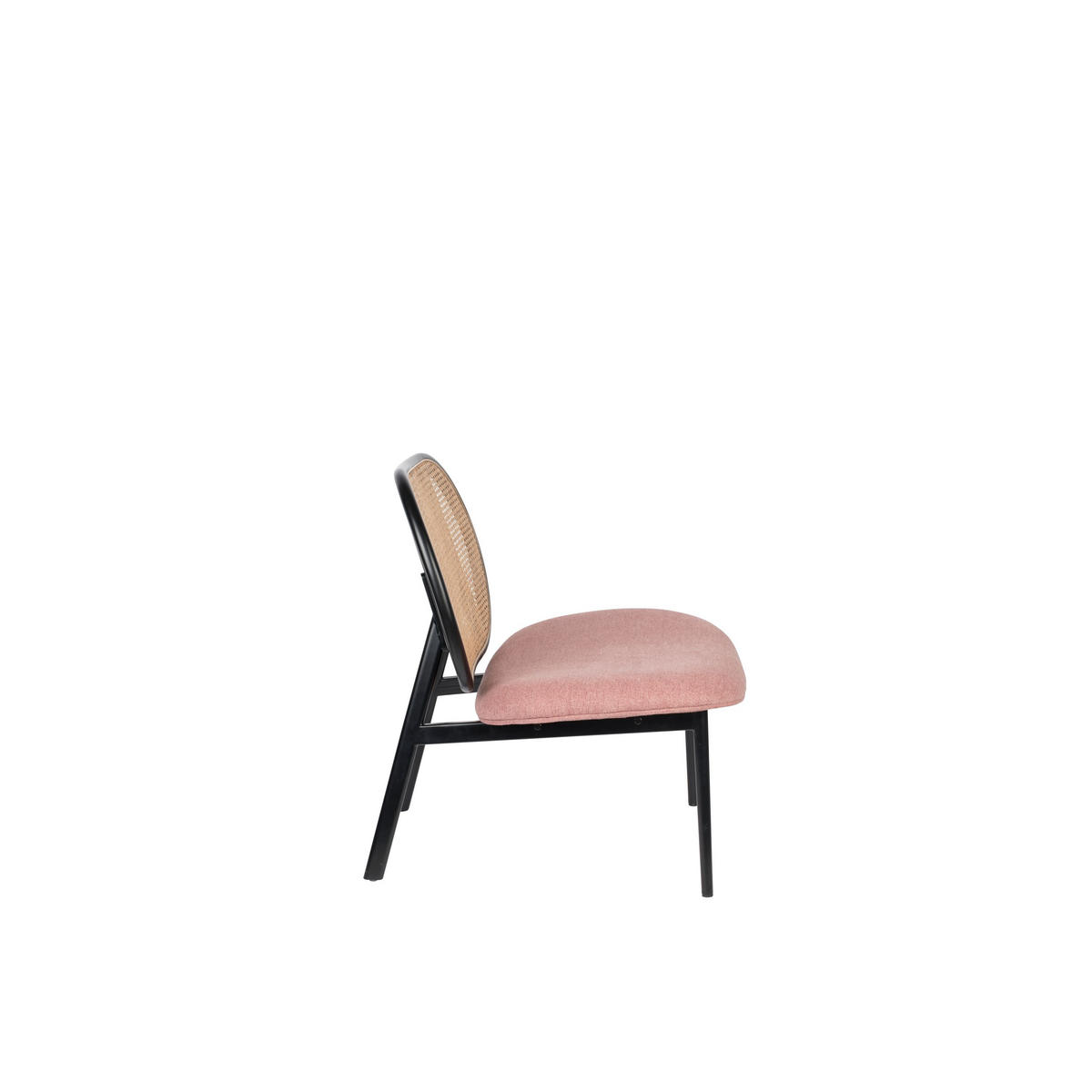 SESSEL Spike Natural/ Rosa - Schwarz, Textil (78.6/84.1/70cm) - Zuiver