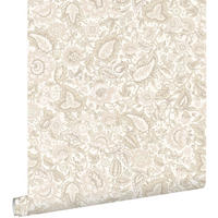TAPETE Blumenmuster 50 x 900 cm - Weiß, Papier (50/900cm) - ESTAhome