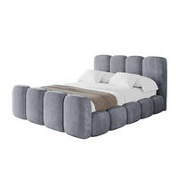 POLSTERBETT mit Bettkasten, Fußteil und Lattenrost, Boxbett ohne Matratze - KALA-Z 180x200 Grau - Grau, Holzwerkstoff/Textil (180/200cm) - ALTDECOR