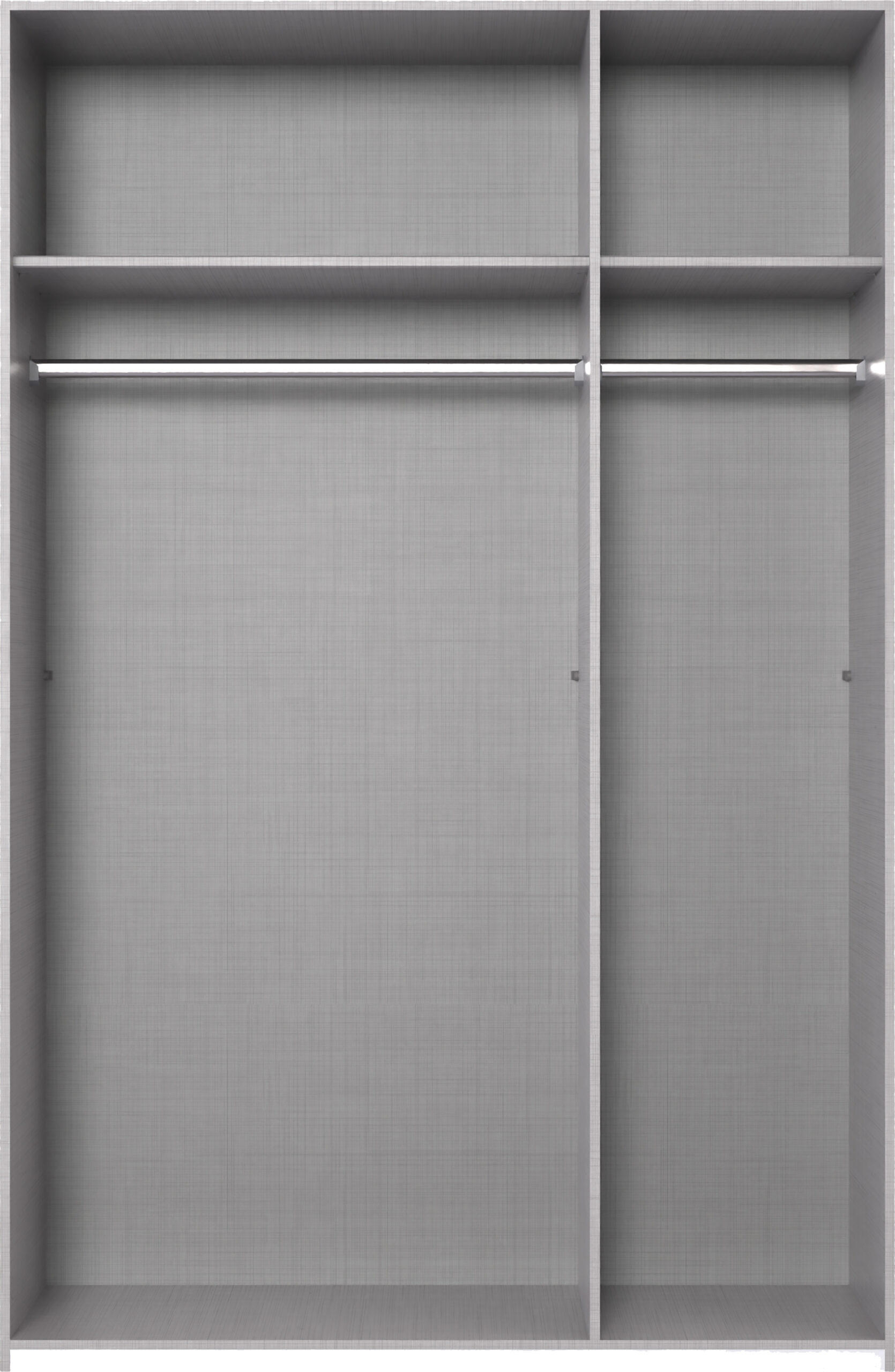 SCHWEBETÜRENSCHRANK Queen in Grafit 135 x 198 x 65 cm (BxHxT – Kleiderschrank mit einer Spiegeltür - Grau, Holzwerkstoff (80/200/120cm)