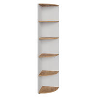 ECKREGAL Ecki Weiß/Goldkraft Eiche 40 x 180.6 cm - Eiche Wotan/Weiß, Holzwerkstoff (40/180/40cm) - Vicco