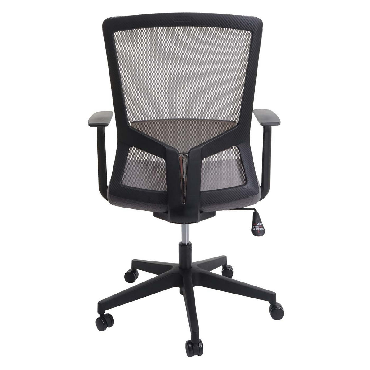 BÜROSTUHL Grau - Grau, Textil (63/105/48cm) - SIHOO